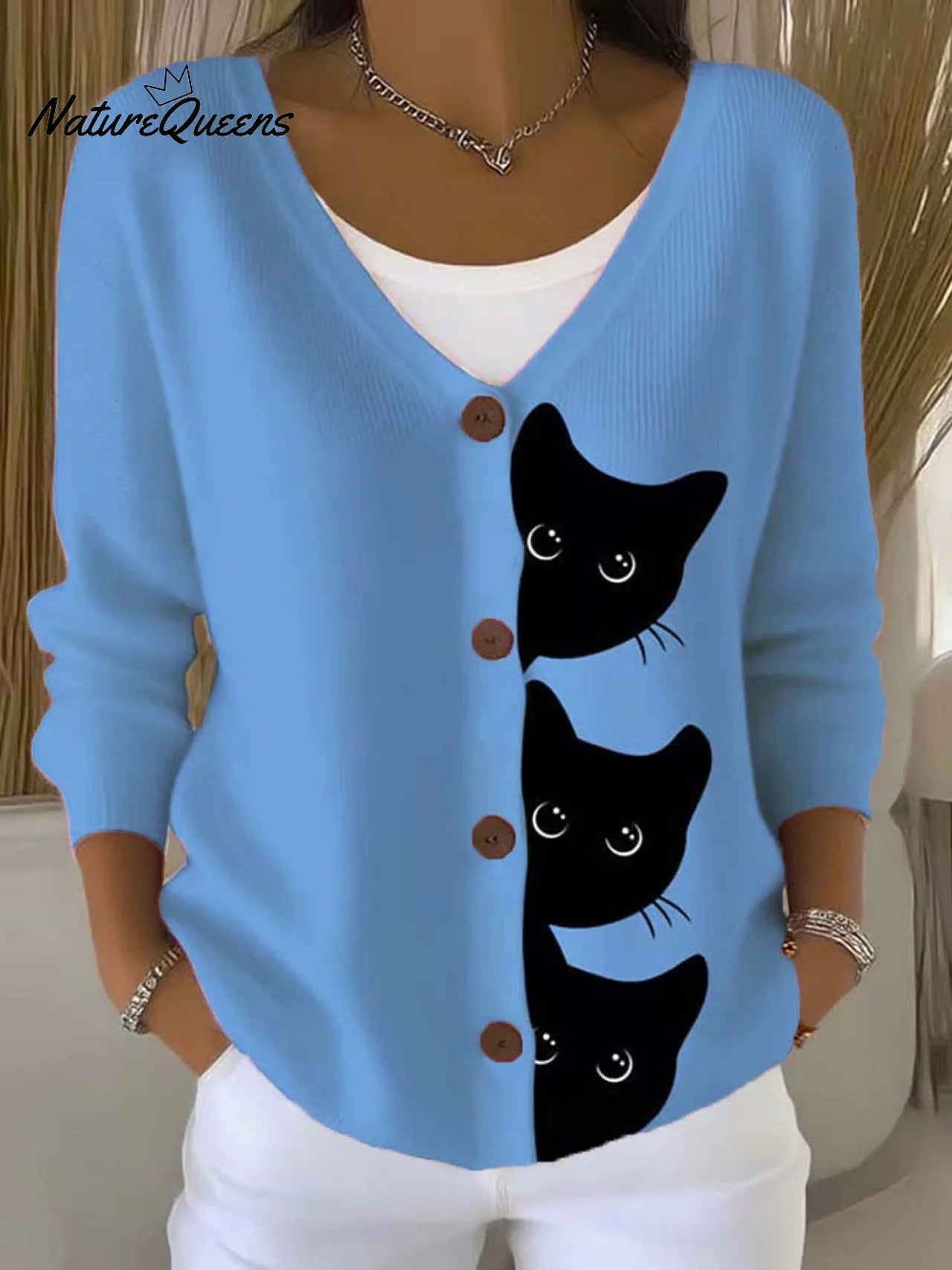 Fun Black Cat Print