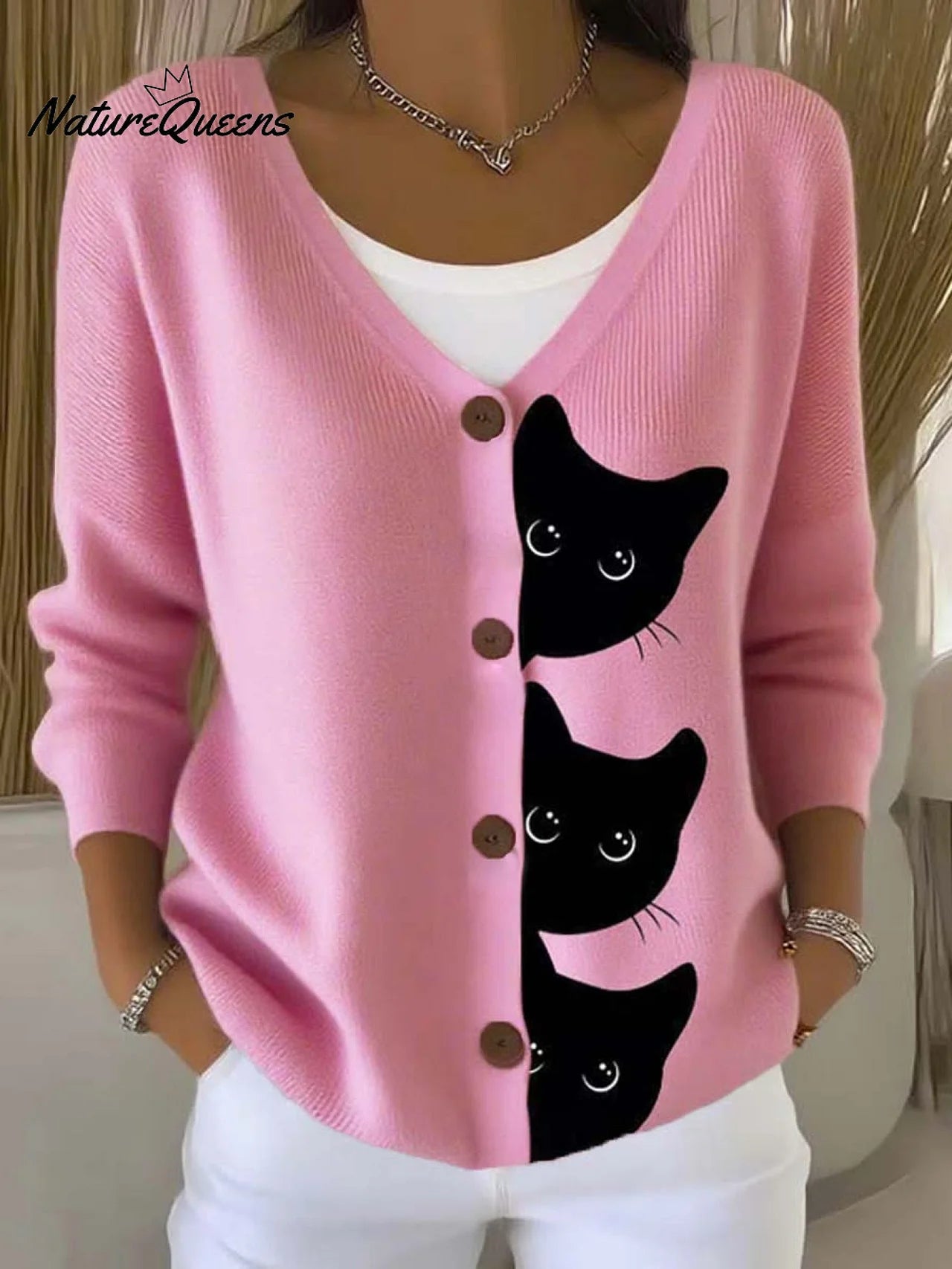 Fun Black Cat Print