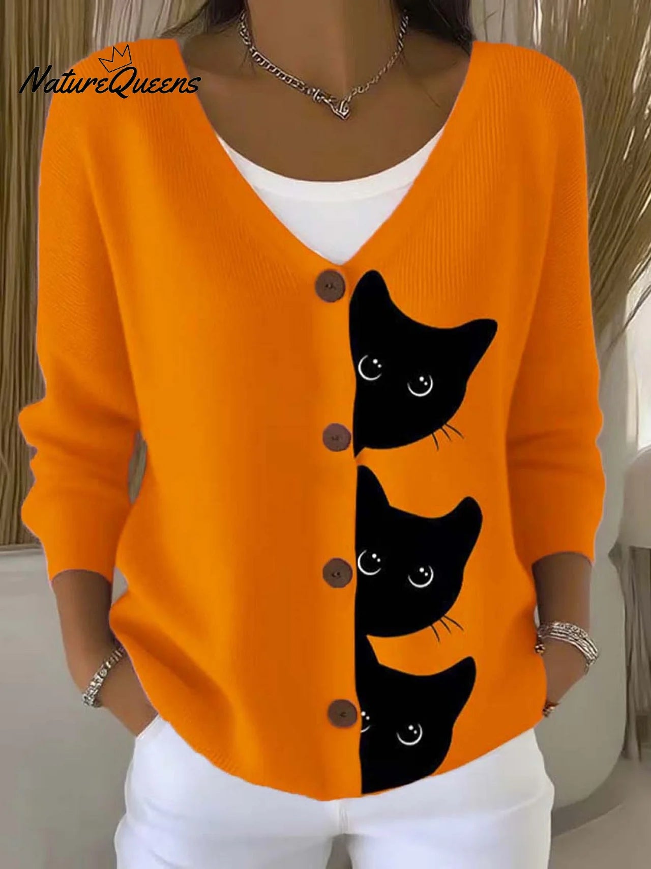 Fun Black Cat Print