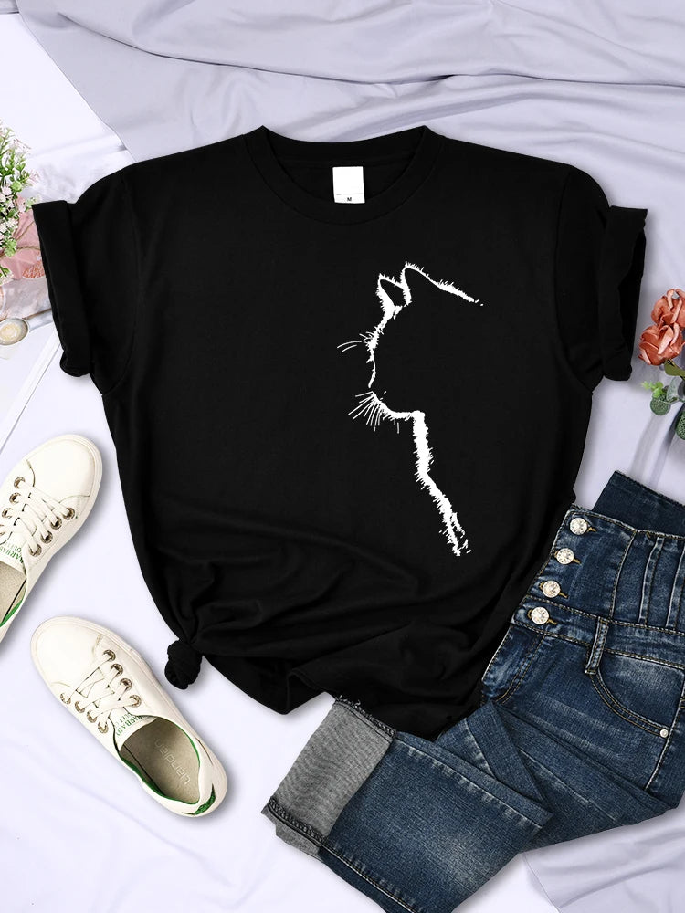 Cat Silhouette T-Shirt