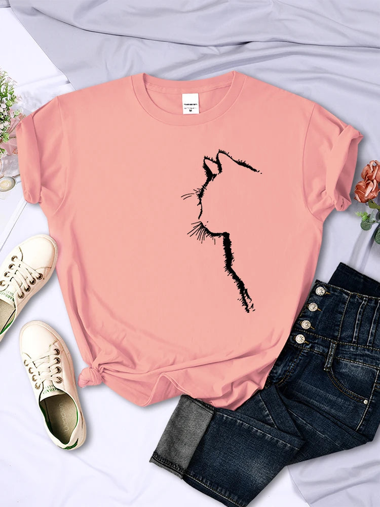 Cat Silhouette T-Shirt