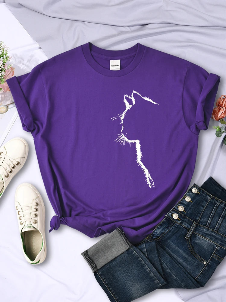 Cat Silhouette T-Shirt