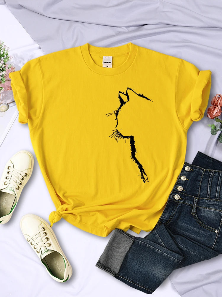 Cat Silhouette T-Shirt