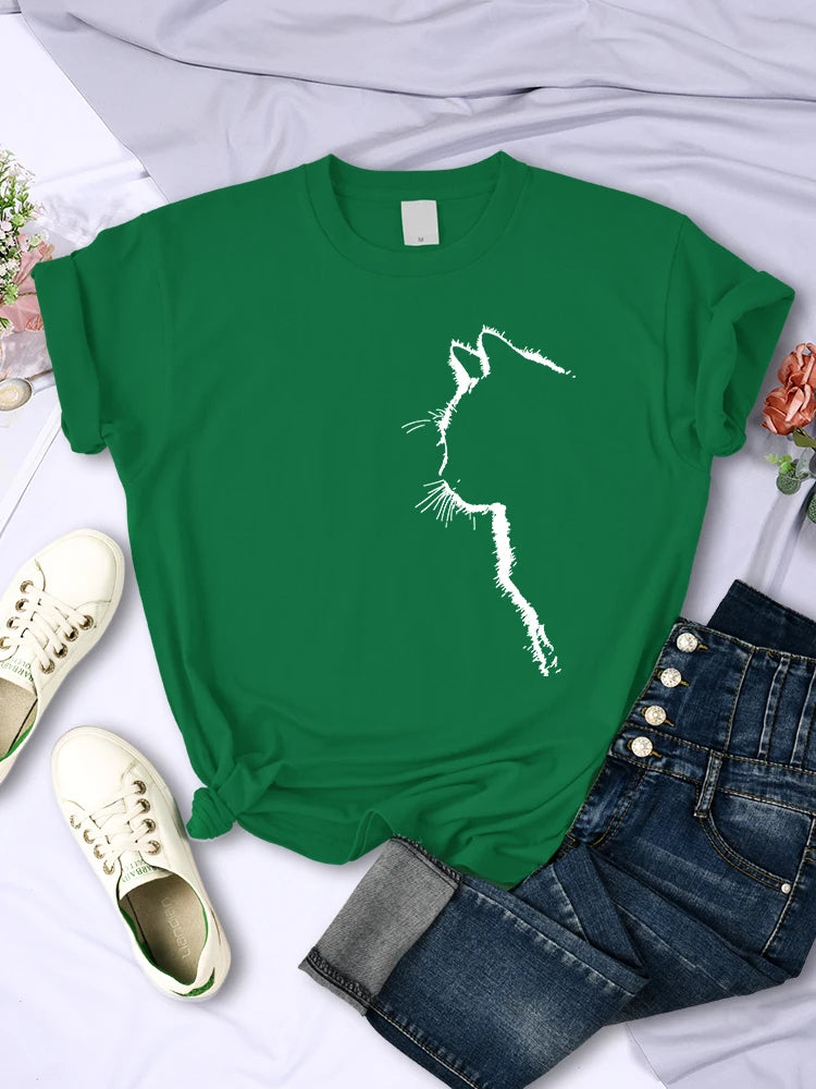Cat Silhouette T-Shirt