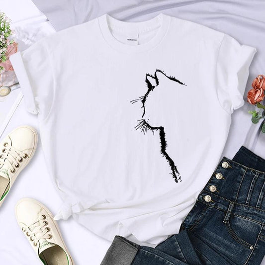 Cat Silhouette T-Shirt