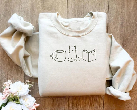 Cat Book Sweater